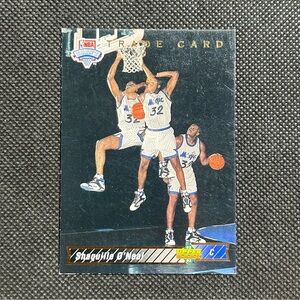1992-93 Upper Deck #1b Shaquille O’Neal NBA Draft Trade Card Orlando Magic HOF